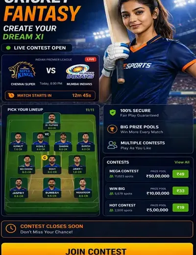 Hero11 (hero11 app) fantasy cricket & matchday visual 3